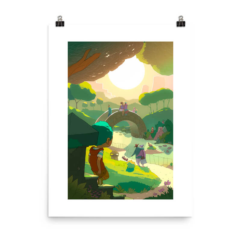 max-and-charlie_poster_18x24_transparent_mockup-park_800px